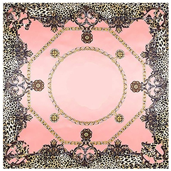 Silk Leopard Print Scarf - Picture 2 of 4